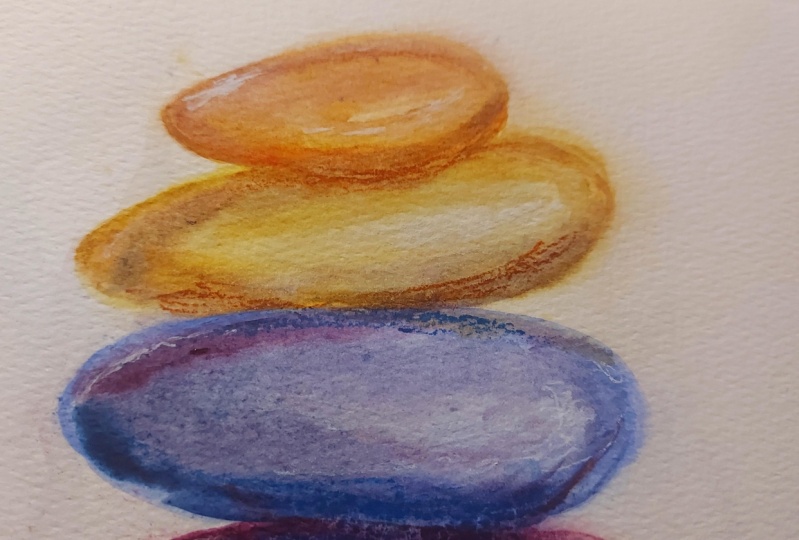 Watercolor for Beginners: Minimal Japanese Stones