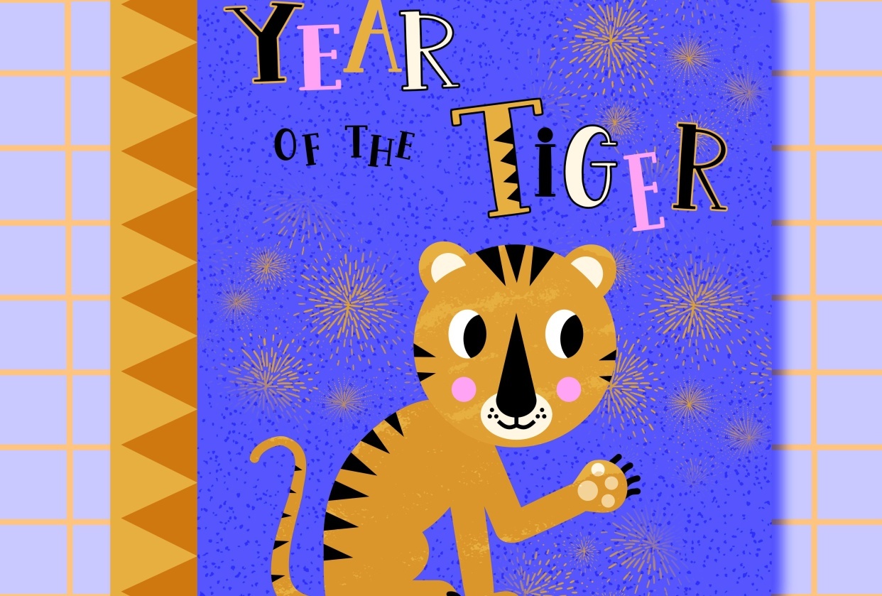 Year of the Tiger Book Cover - student project