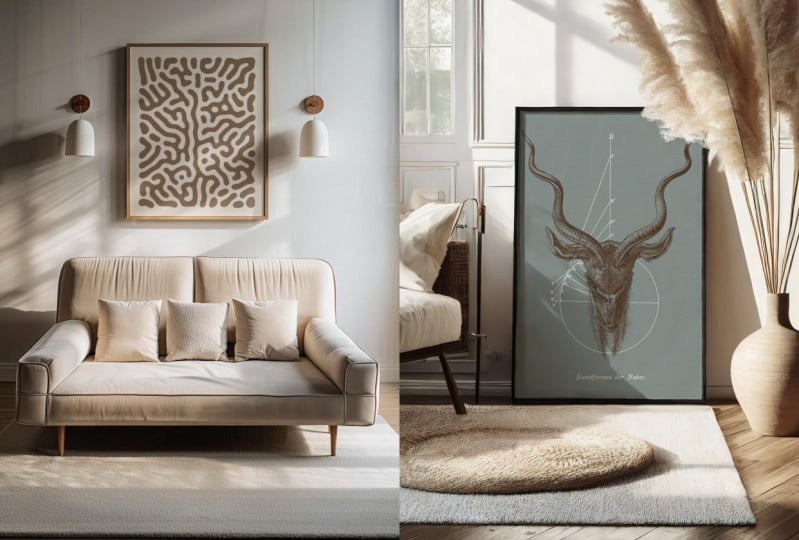 Lifestyle Framed Art Mock-ups