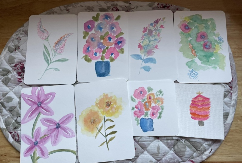 my floral greeting cards