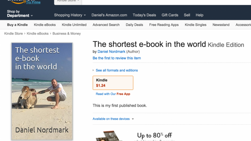My book is live