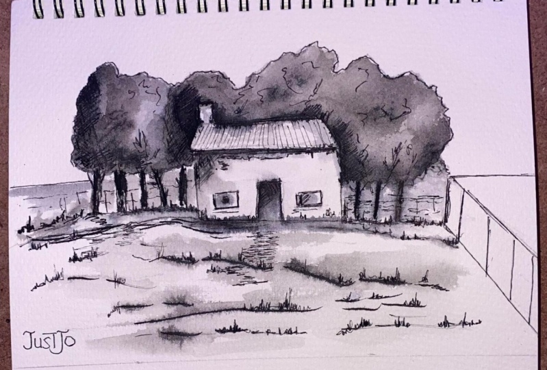 Ink Sketching.