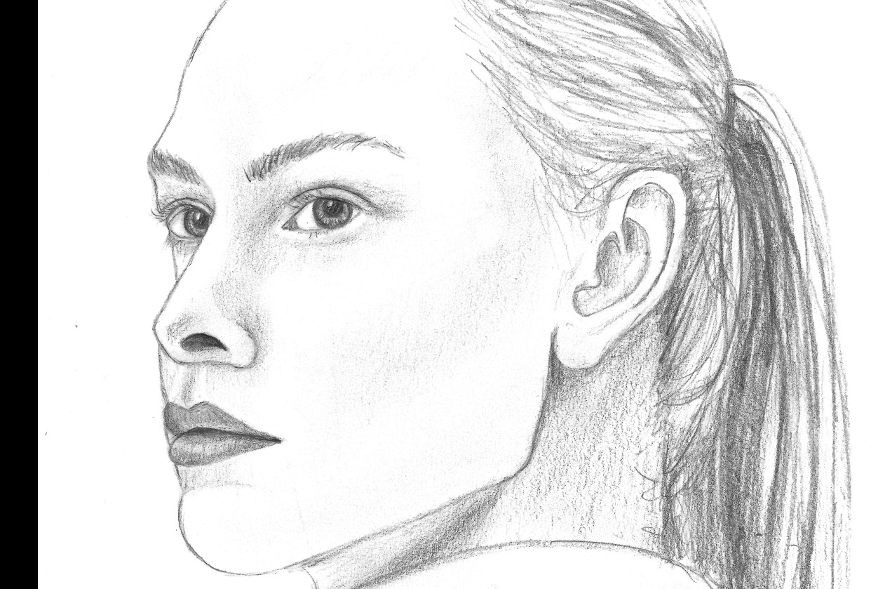 Demo Drawing from Class 3/4 View Portrait - student project