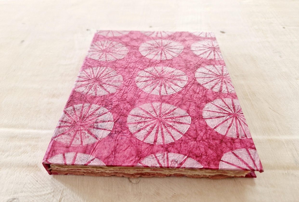 sewn art journal - student project