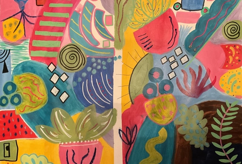 Kandinsky-Inspired Abstract