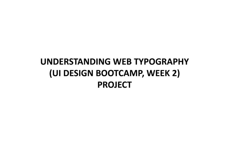 Typography Project