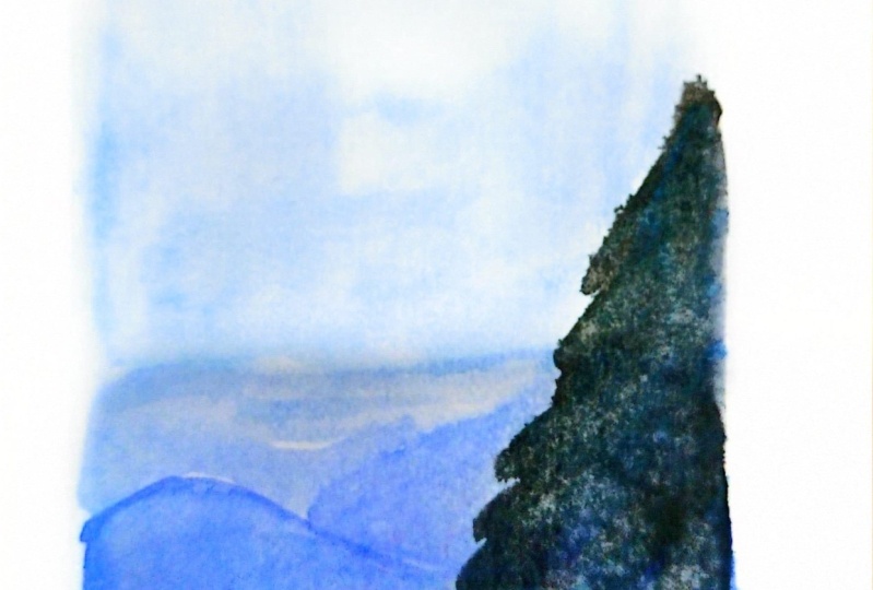 Paisaje acuarela practica