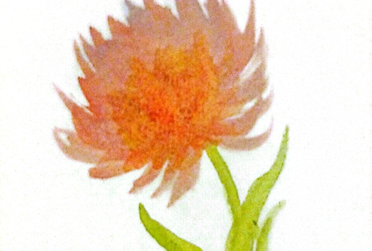Flor acuarela practica - student project