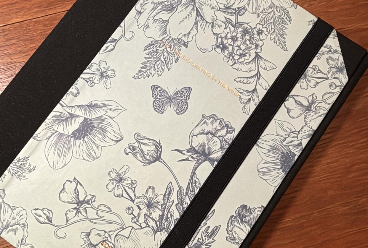 My Portfolio Binding with Flower Print - student project
