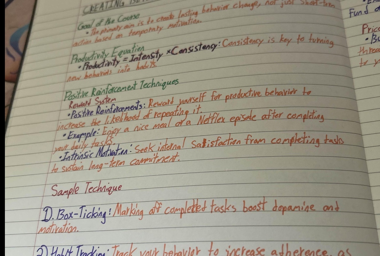 Being Productive! - student project