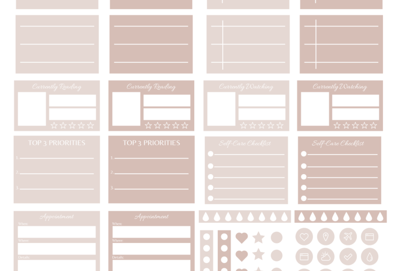 My sticker sheet