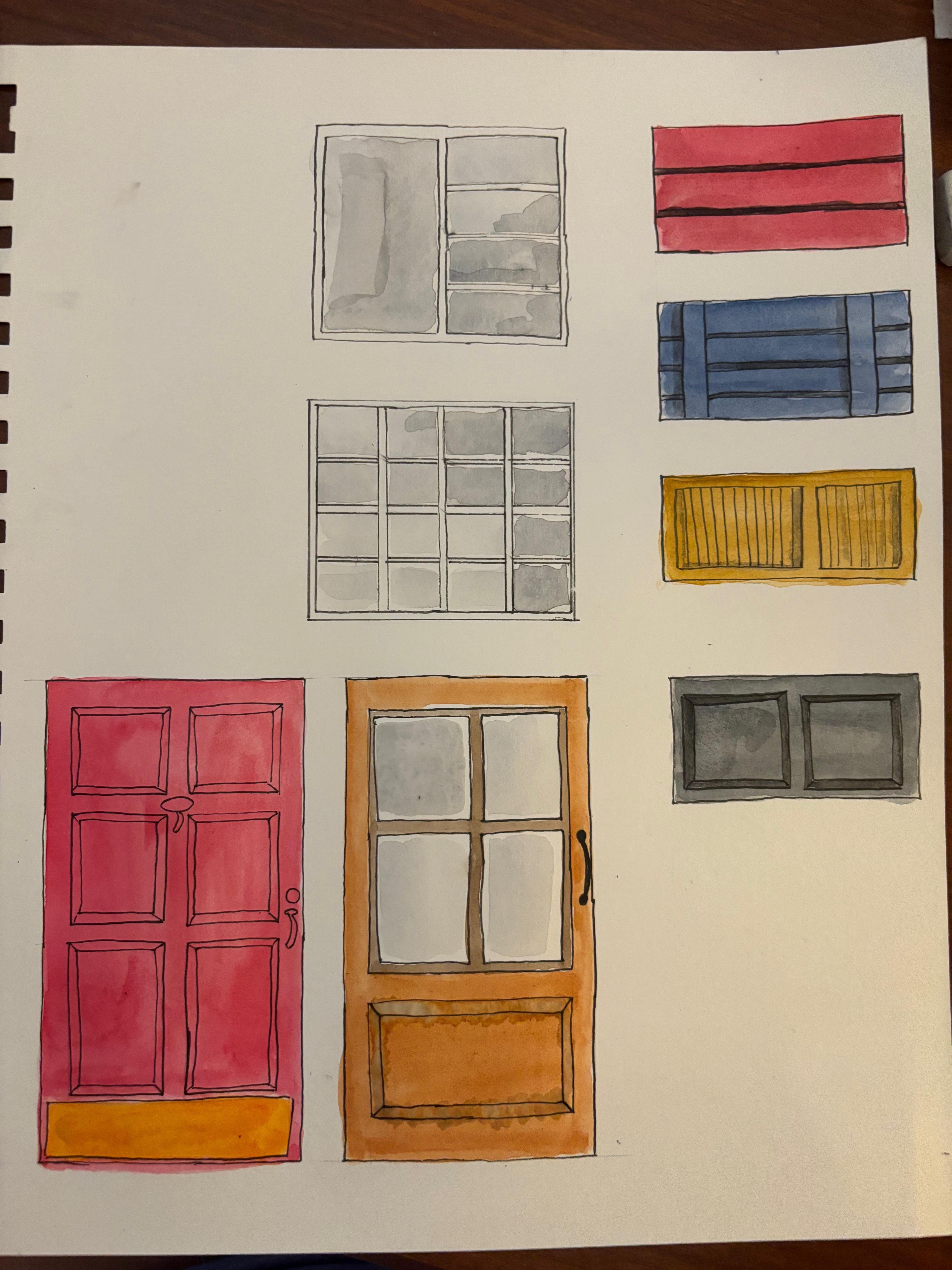 Shutters, Windows and doors! - student project