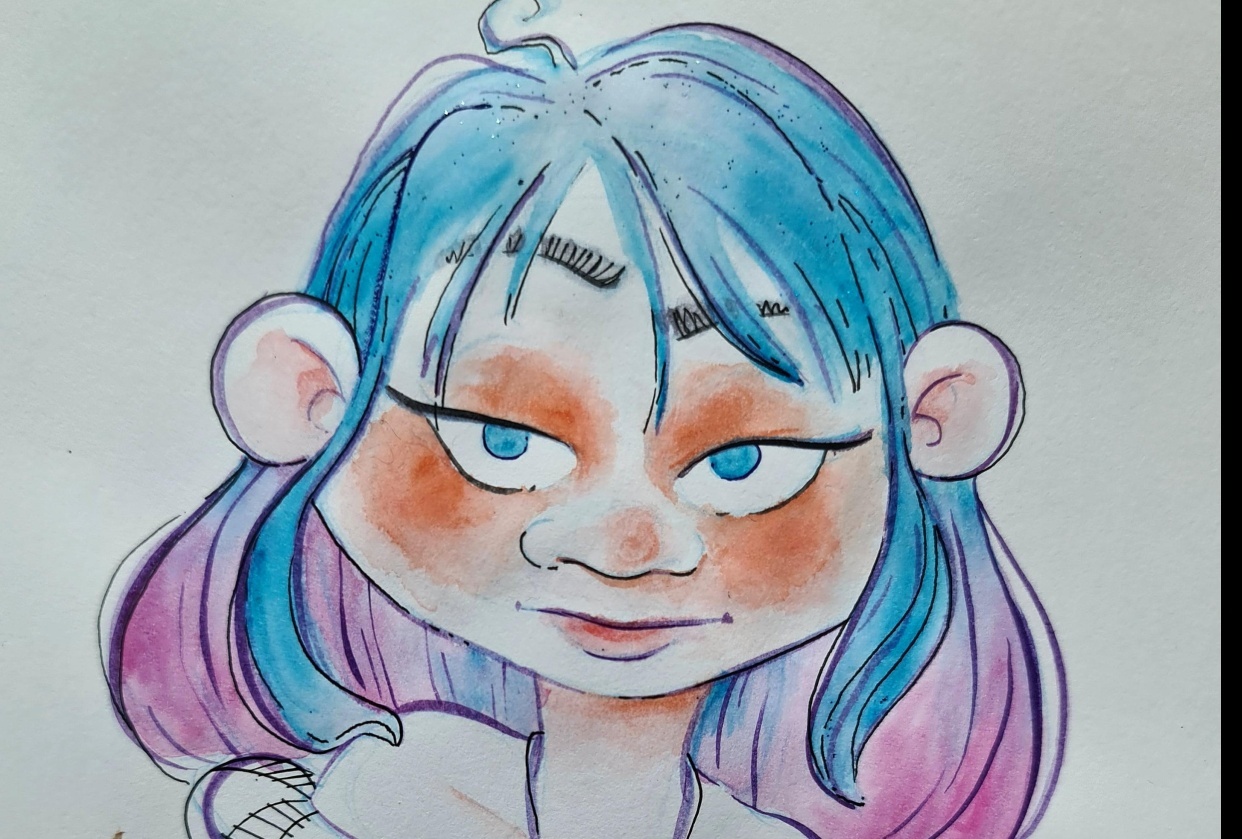 Stylised Characters: Interpretation of Watercolour Course - student project
