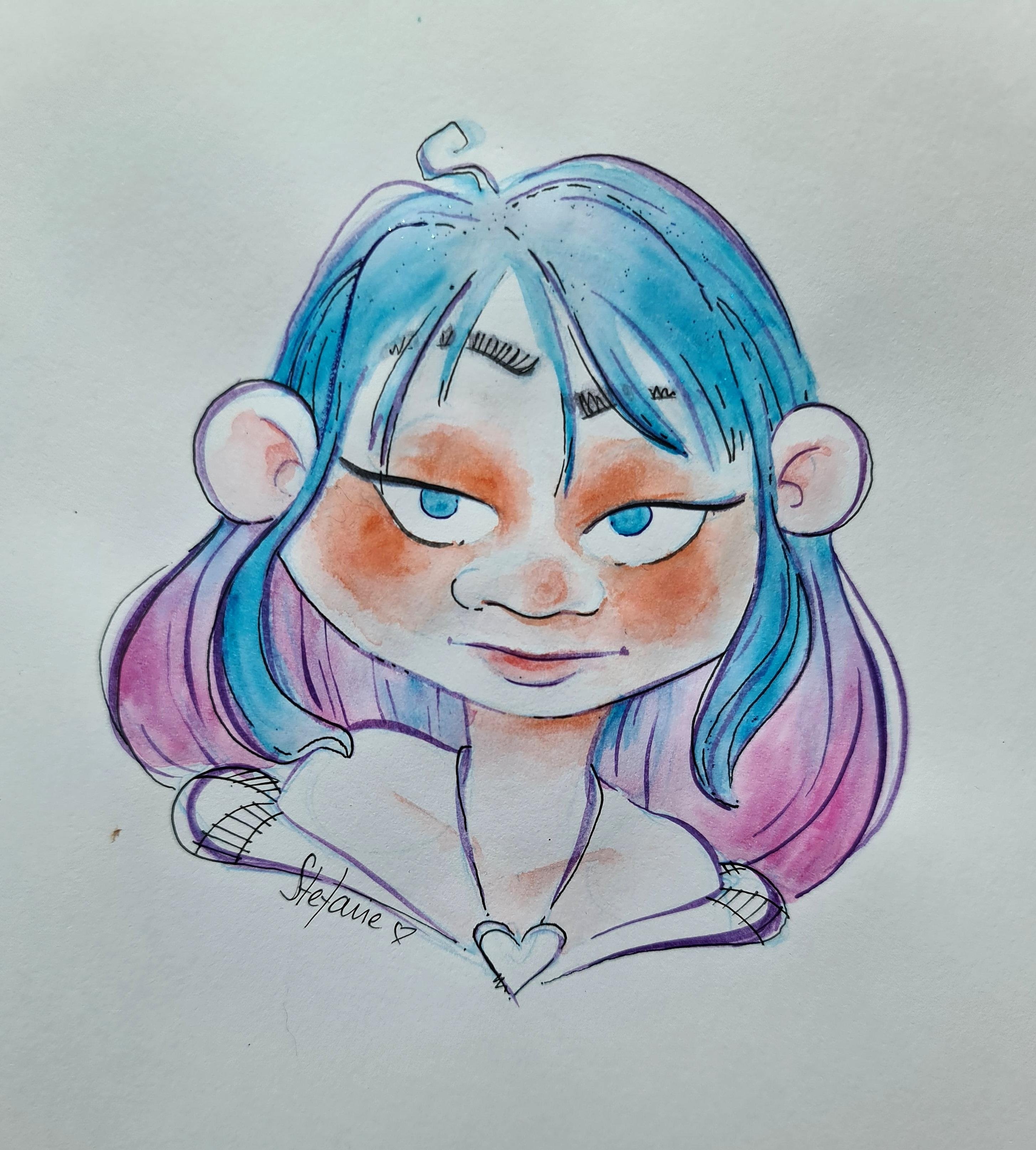Stylised Characters: Interpretation of Watercolour Course - student project