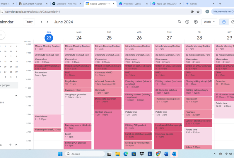 Content plan of this week