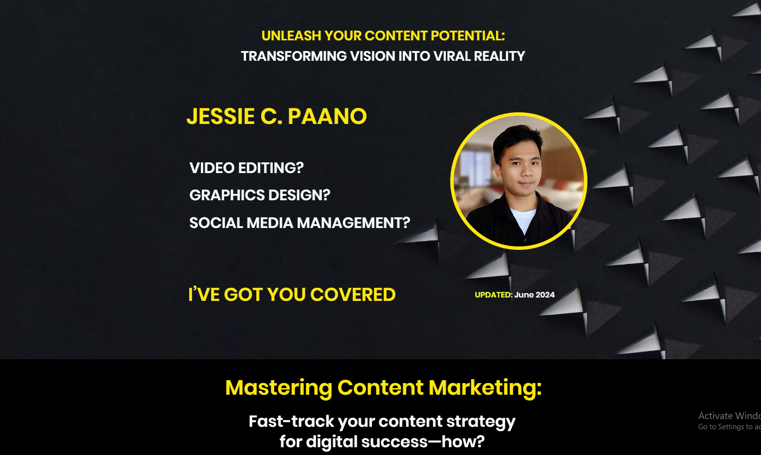 Jessie's Online Portfolio - student project