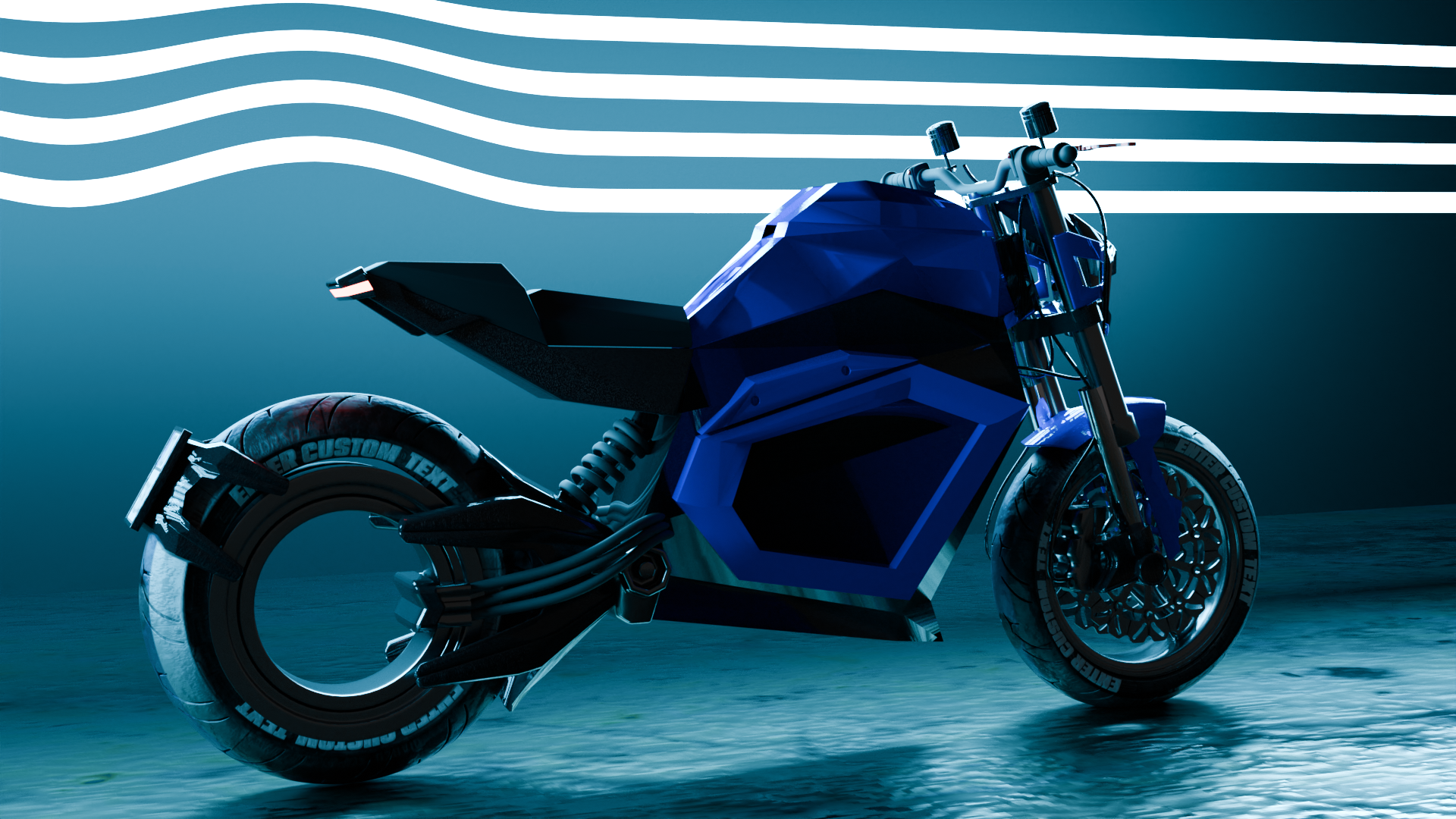 Modelado de una motocicleta futurista realista en Blender | Abdelilah  Hamdani | Skillshare, image size:1920x1080