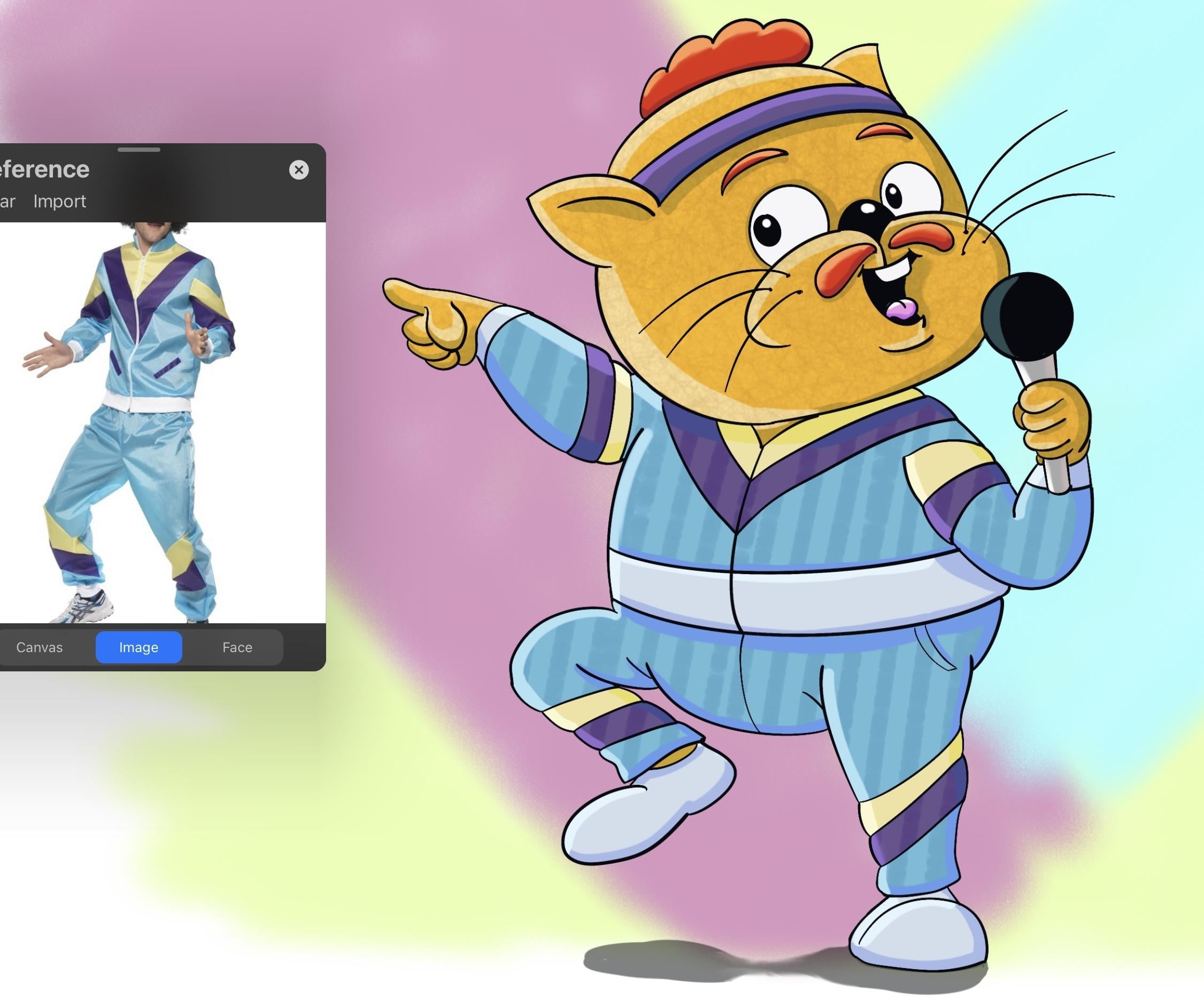 My disco cat - student project