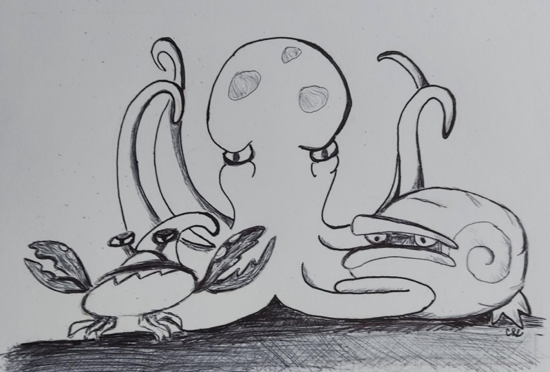 Ink drawing