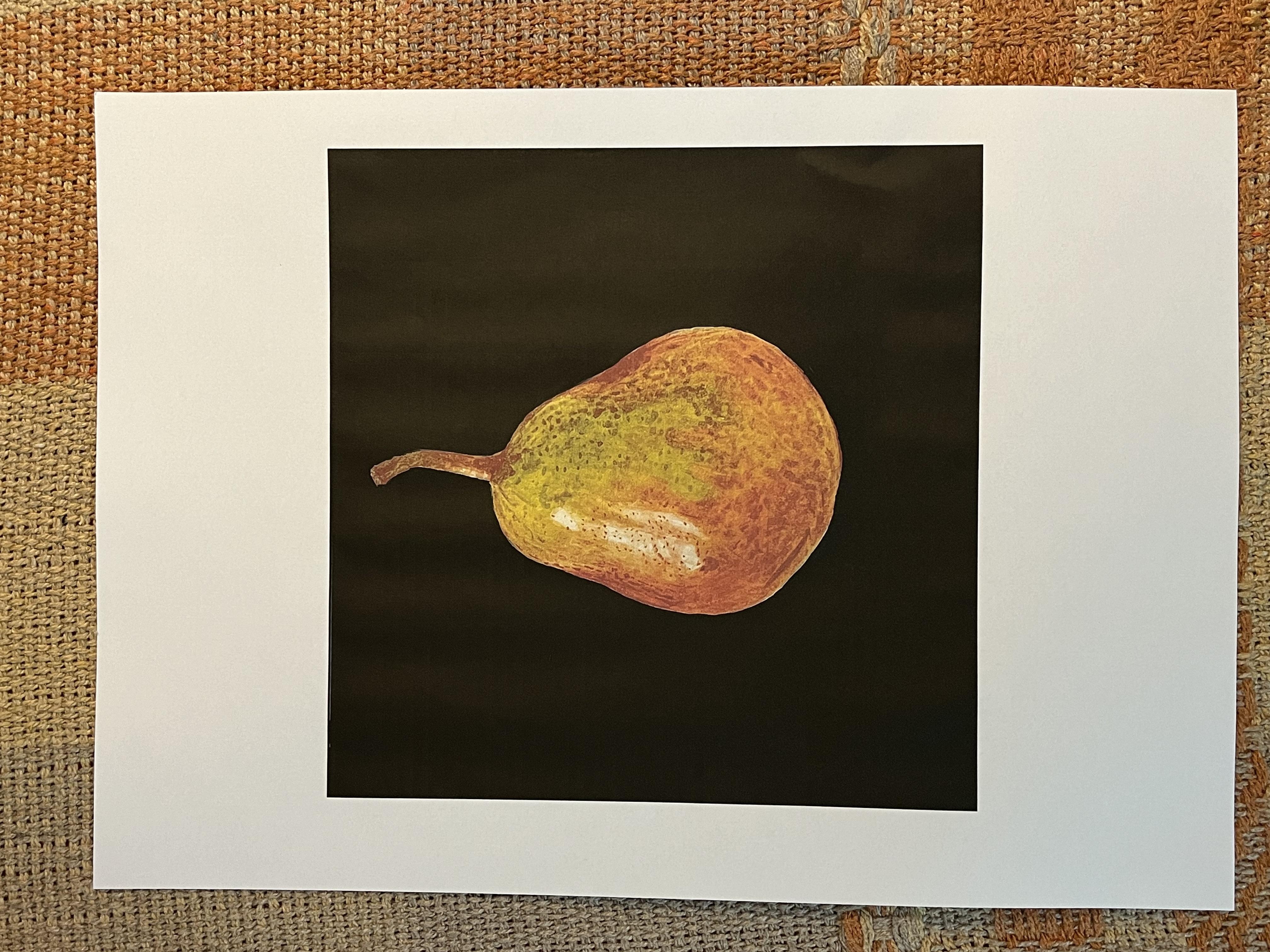 Watercolor pear - student project