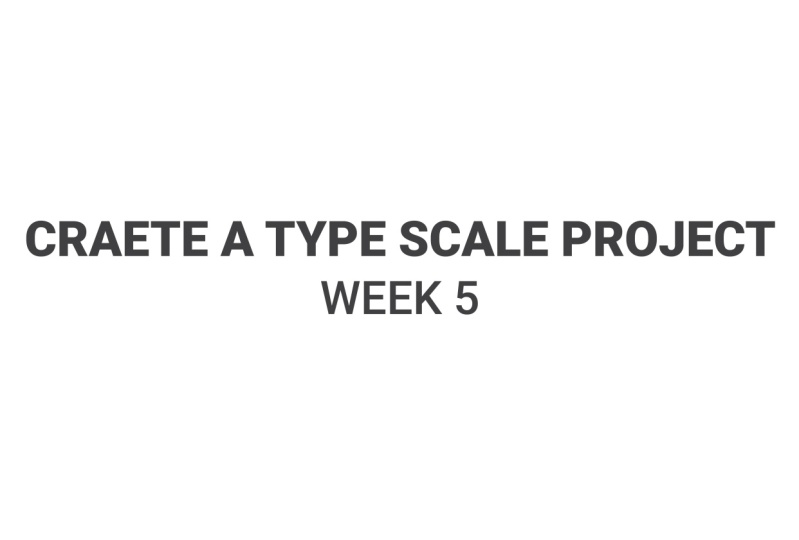 Create A Typeface Project