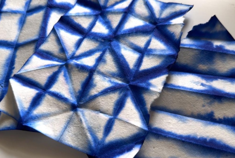 Collage Papers inspired by Shibori