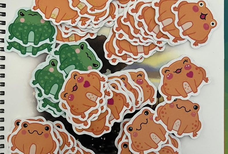 From iPad to sticker!