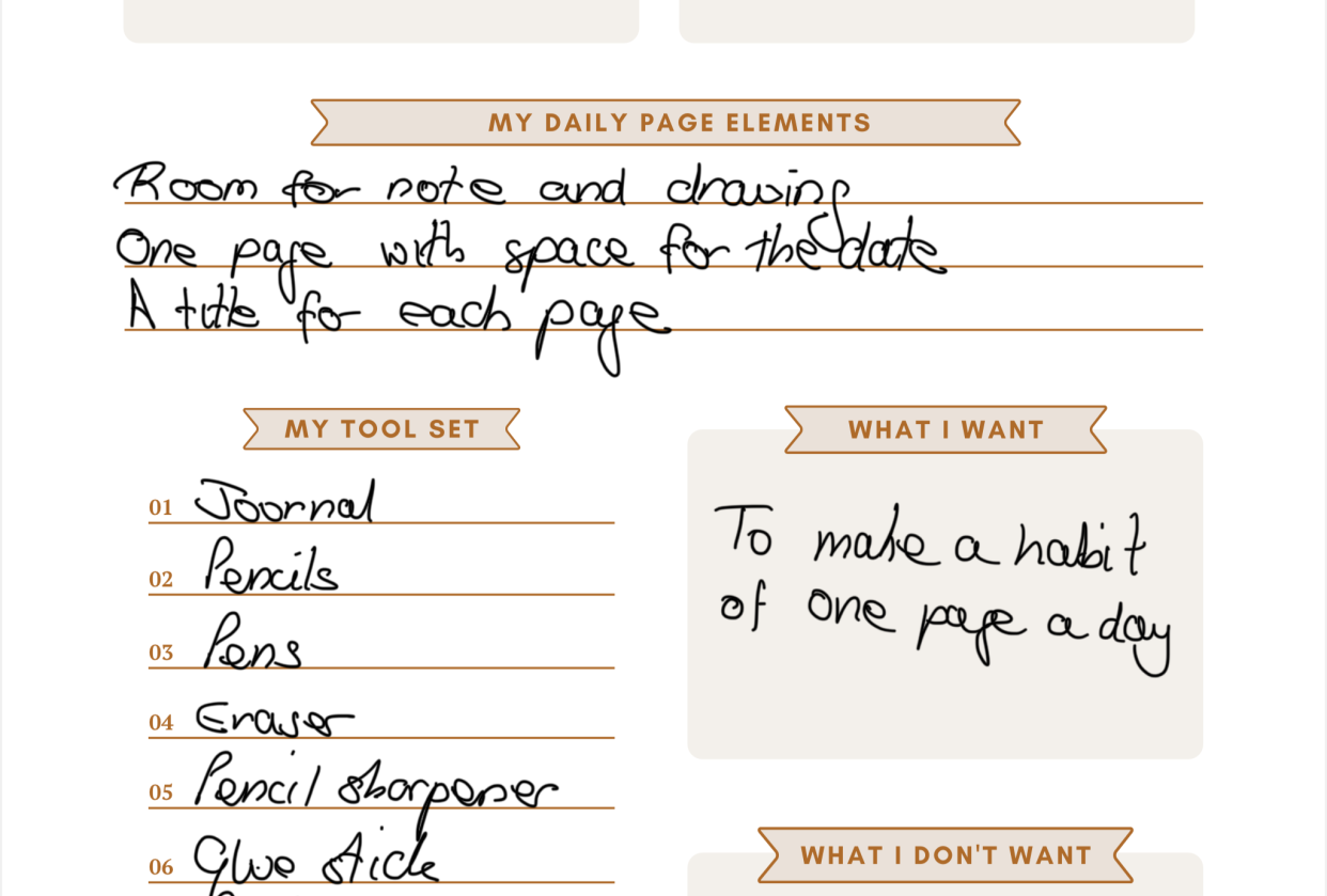 Daily journal - student project
