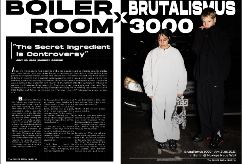 Brutalismus 3000 X Boiler room