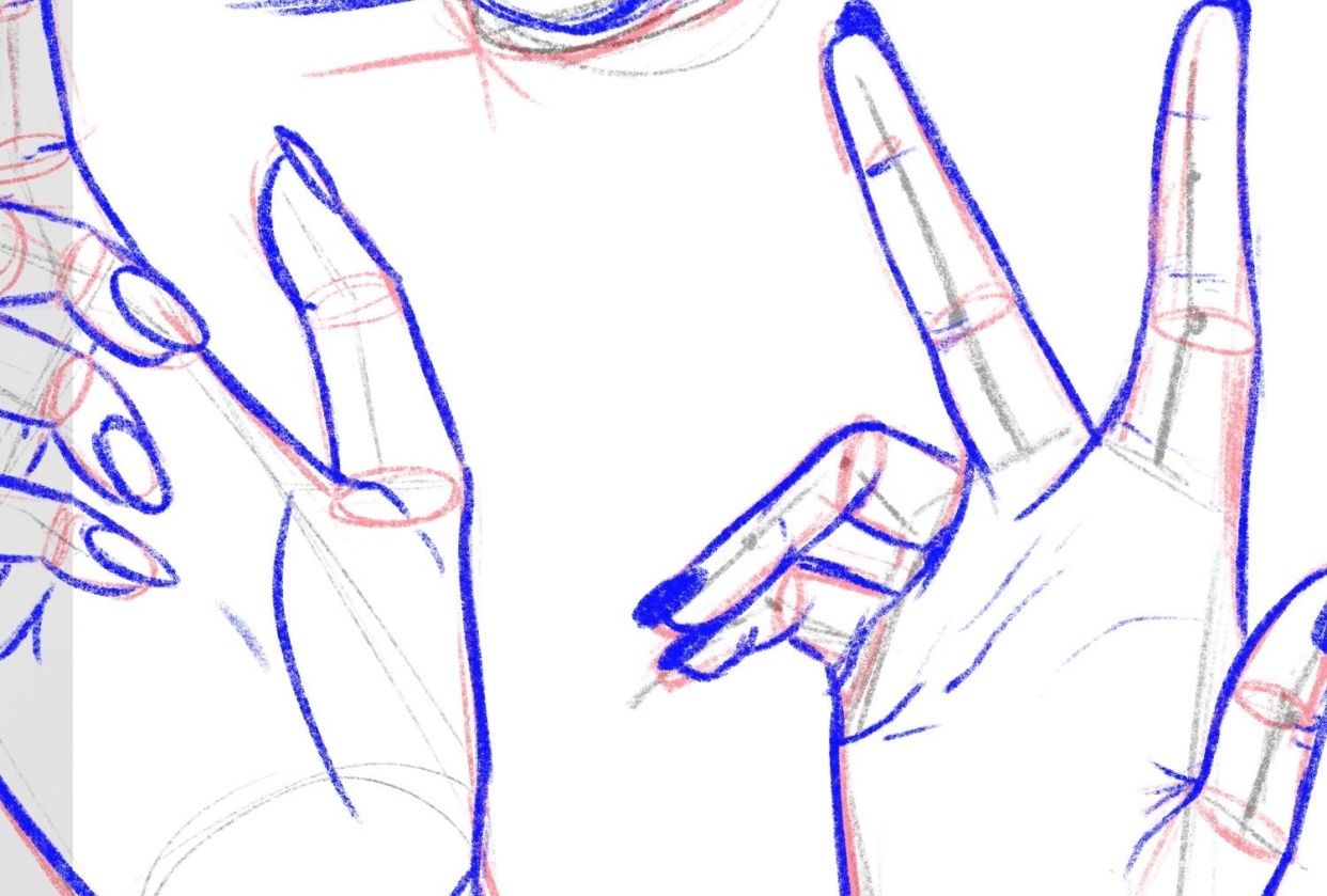 Practicing Stylized Hands - student project
