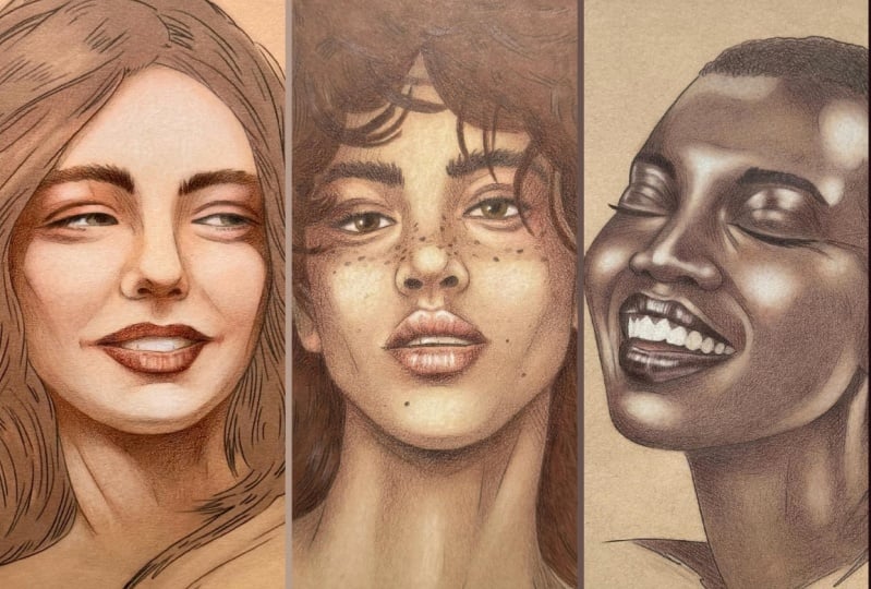 3 Skin Tones