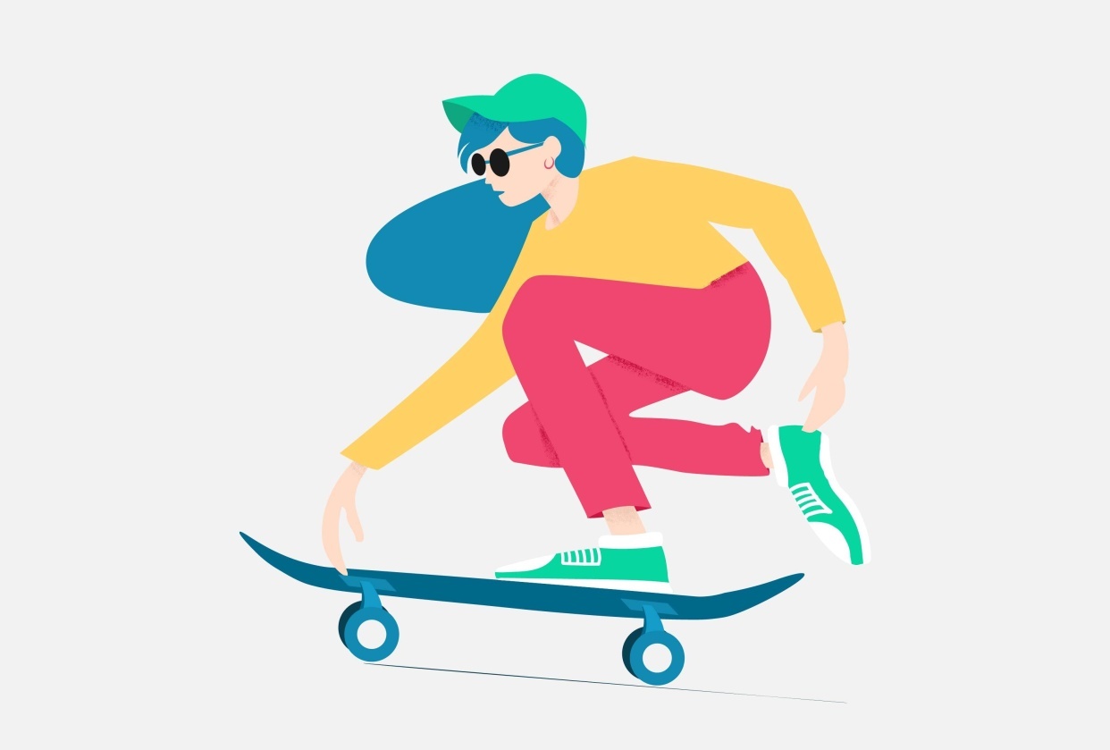 Skater girl - student project