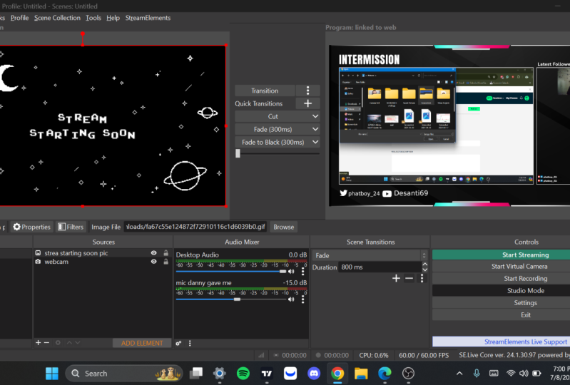 obs studio stream