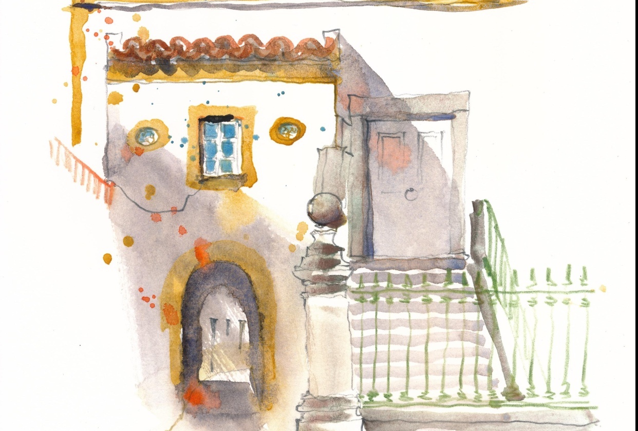 Urbansketching in Portugal - student project