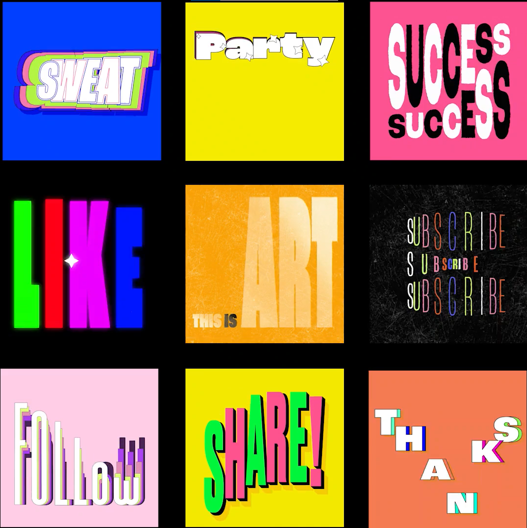 Trendy Kinetic Type Animation - student project