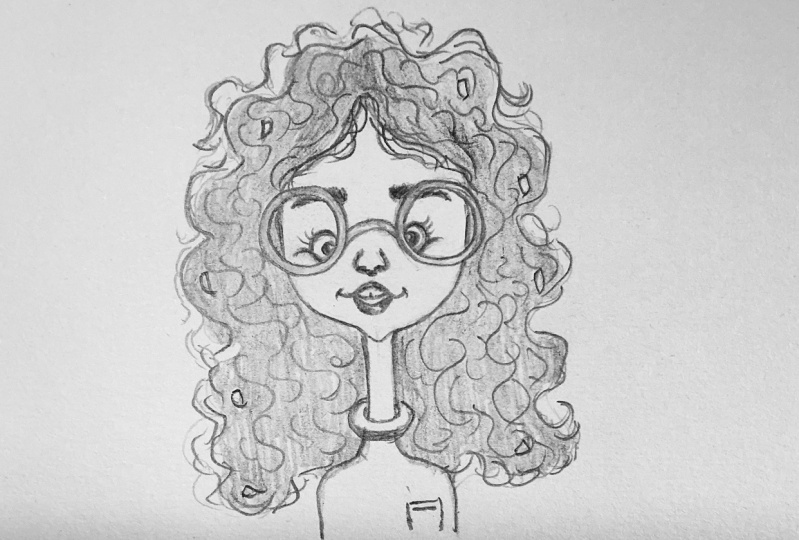 Curly haired girl