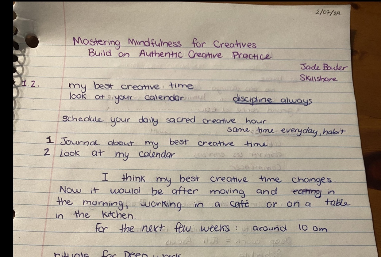 My notes and thoughts on the course :) - student project