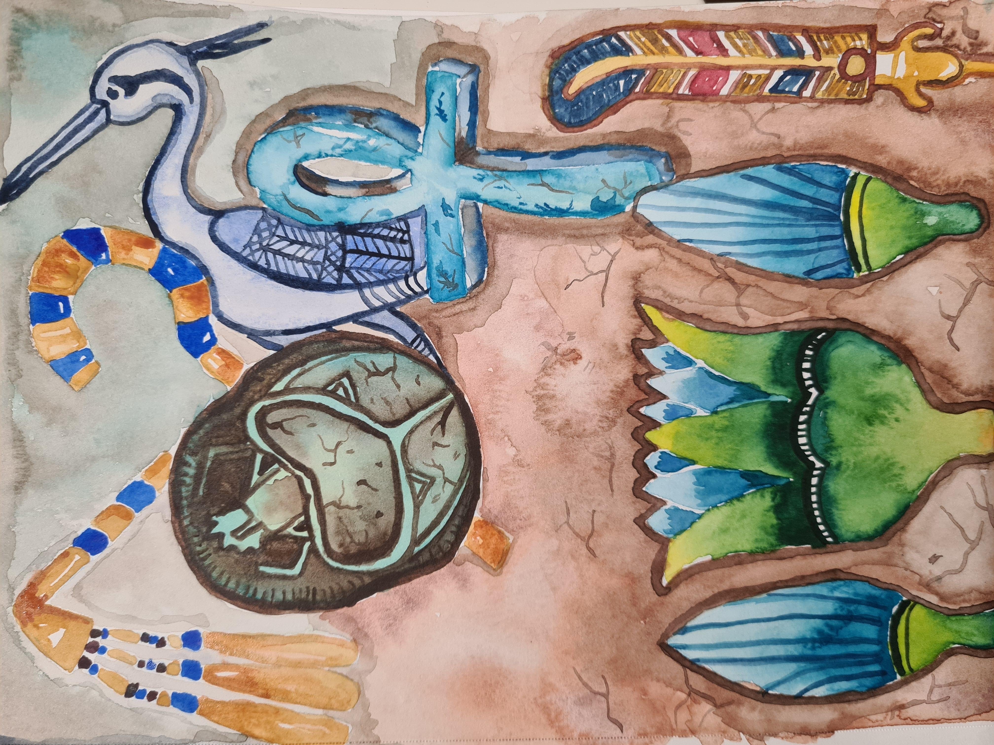My favourite watercolor composition - student project