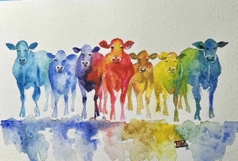 expressive cows. .. .