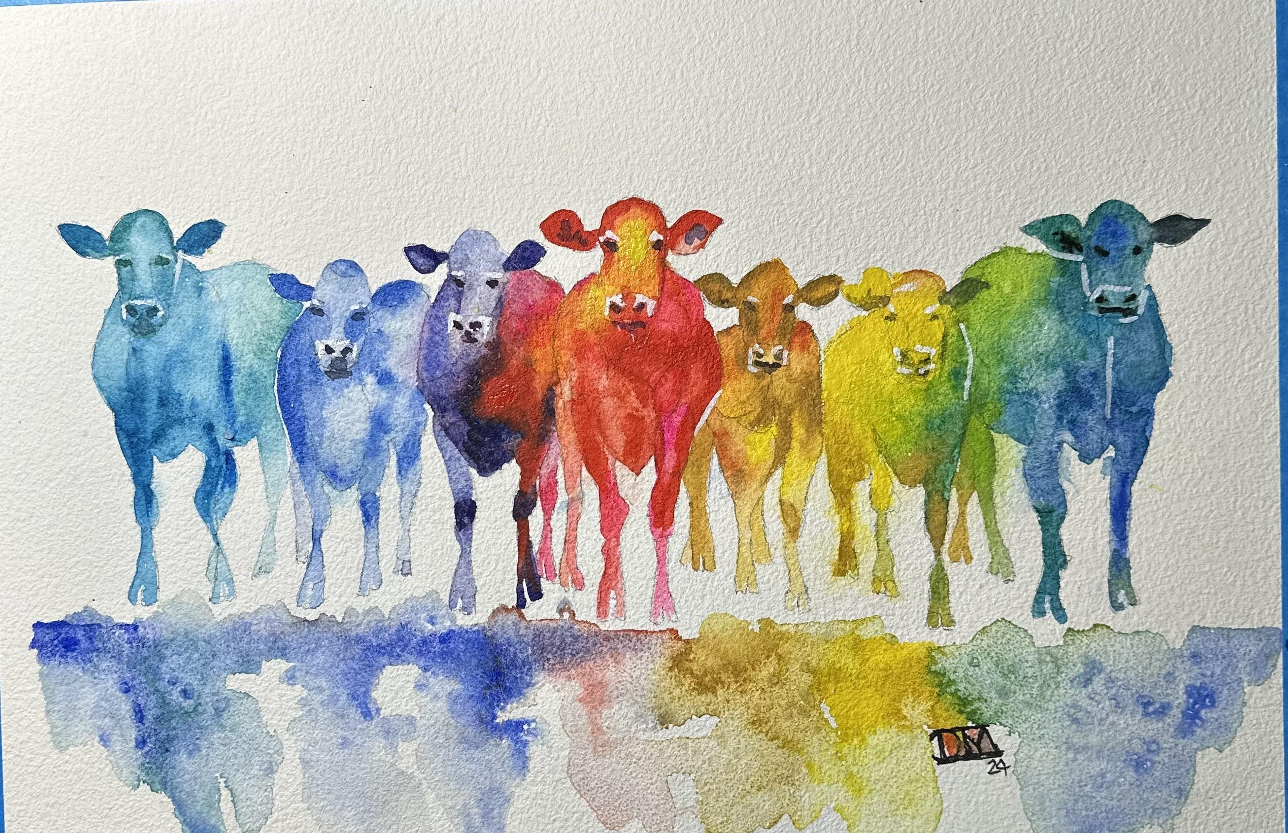 expressive cows. .. . - student project