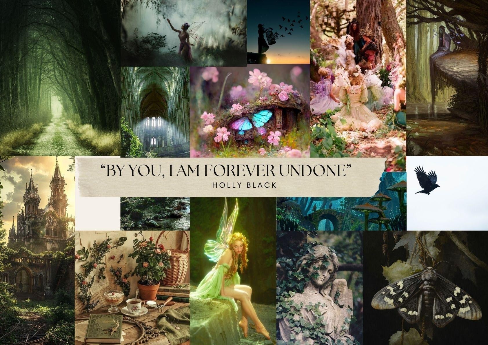 Fantasy moodboard - student project