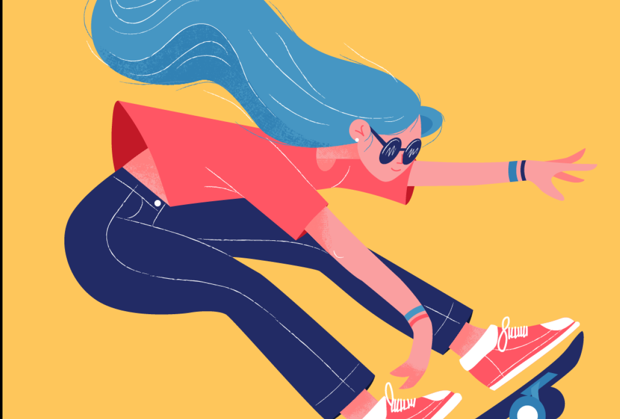 Skater Girl Design - student project