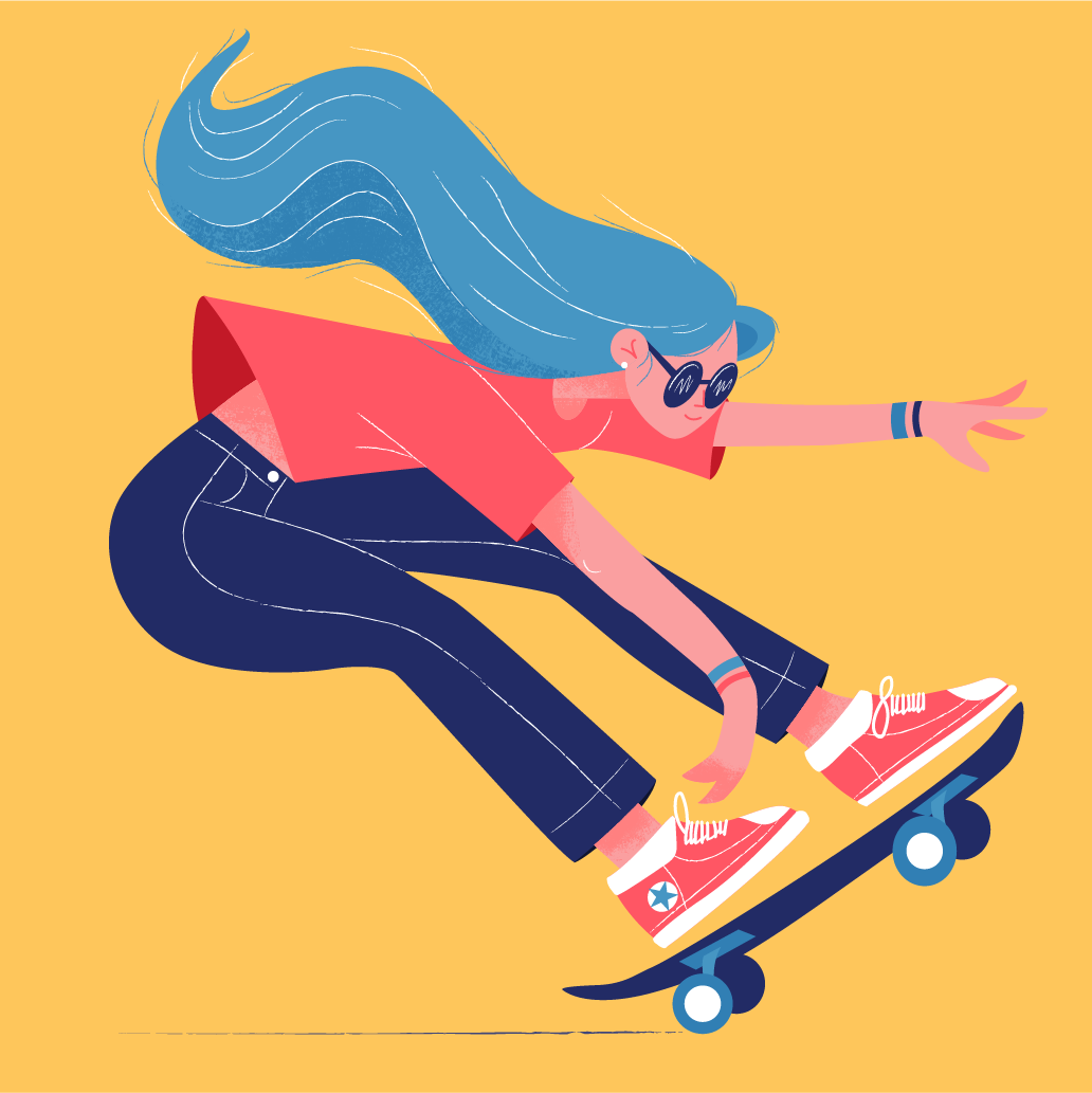 Skater Girl Design - student project