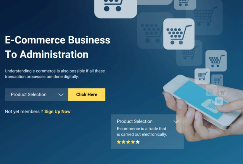 Presentation template for e commerce