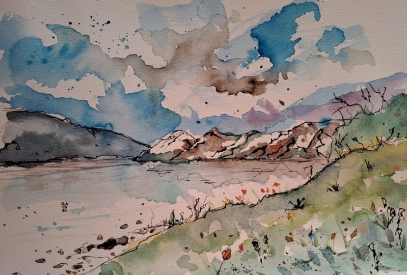 Landscape sketching