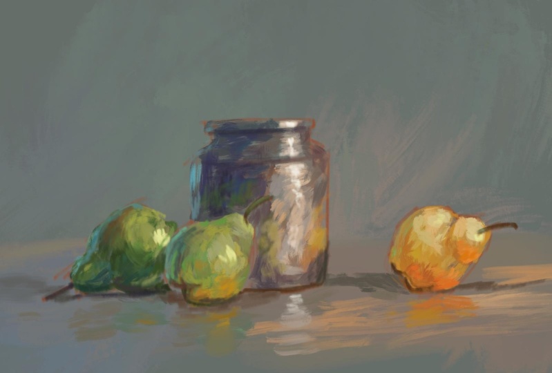 Still life colour vibration practice