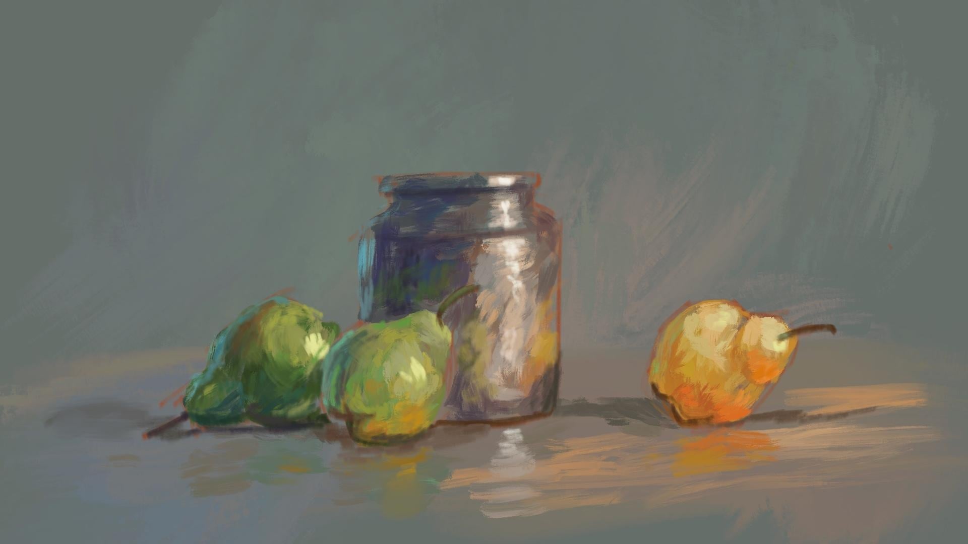 Still life colour vibration practice - student project