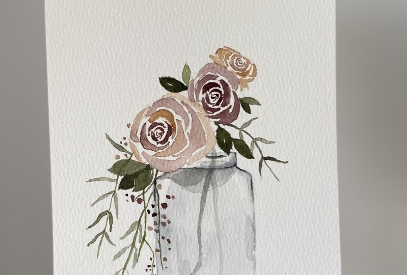 Roses in vintage color