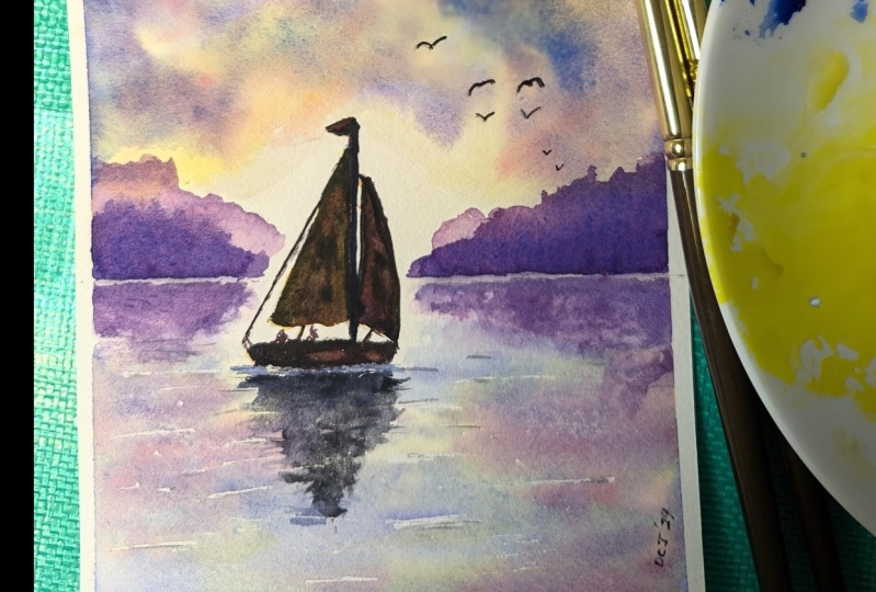 Sail Boat Sunset
