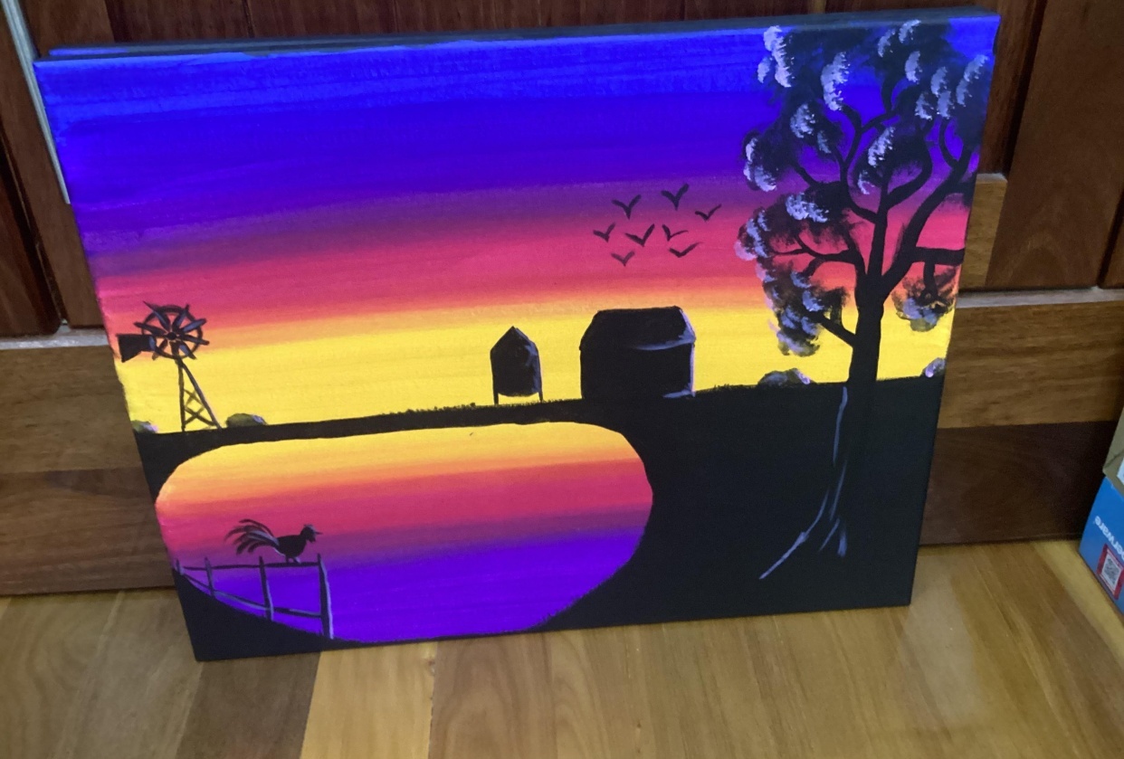 Sunset on the Farm - student project